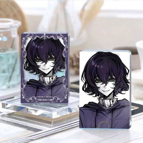 头七怪谈尤九九周边流沙麻将吧唧礼物亚克力咕卡徽章摆件 - 图3