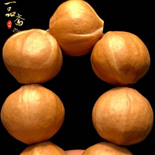 梅林铁核原籽鲨鱼背橄榄核手串男款文玩短圆蒜头素串素珠男士素核 - 图2