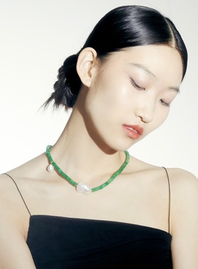 UNI优霓/翠世代衍生款/翡翠双异形珍珠气质百搭