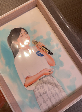纯手绘画像定制生日礼物送领导情人孩子宝宝女朋友男朋友妈妈爸爸