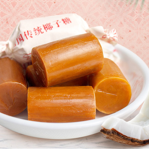 海南特产正宗椰子糖散装批发特浓榴莲味喜糖果婚庆小吃零食品 - 图1