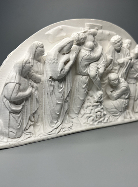 北欧石膏像复古浮雕立体版画罗马