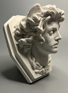 美杜莎石膏扩香石欧式客厅摆件