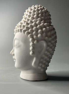 中式石膏微景观禅意书房佛像雕塑