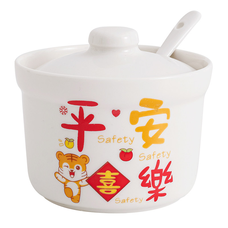 调味罐陶瓷盐罐厨房调料瓶罐子家用调味盐味精调料盒耐高温泼辣子,淘宝优惠券,粉丝福利购,淘宝优惠卷