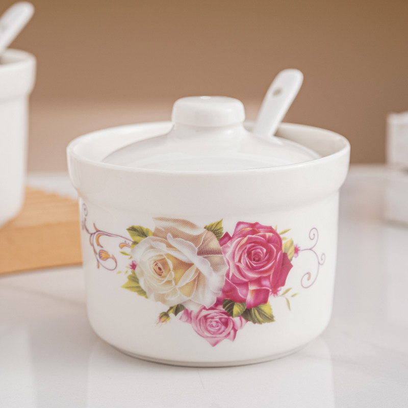 调味罐陶瓷盐罐厨房调料瓶罐子家用调味盐味精调料盒耐高温泼辣子,淘宝优惠券,粉丝福利购,淘宝优惠卷