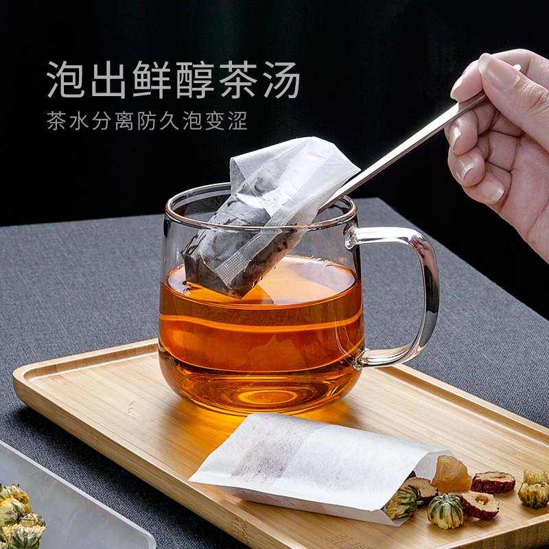 雅集茶具茶叶包玉米纤维茶小包泡茶袋子茶叶过滤袋空茶包袋一次性 - 图3