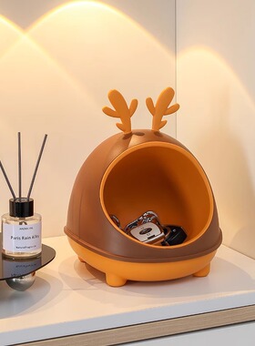 创意鹿角钥匙收纳盒入户玄关摆件