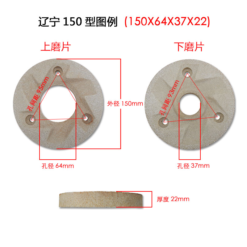 砂轮片豆腐机辽宁1片浆渣150分离机75 磨磨磨浆机商用豆浆机配件 - 图2