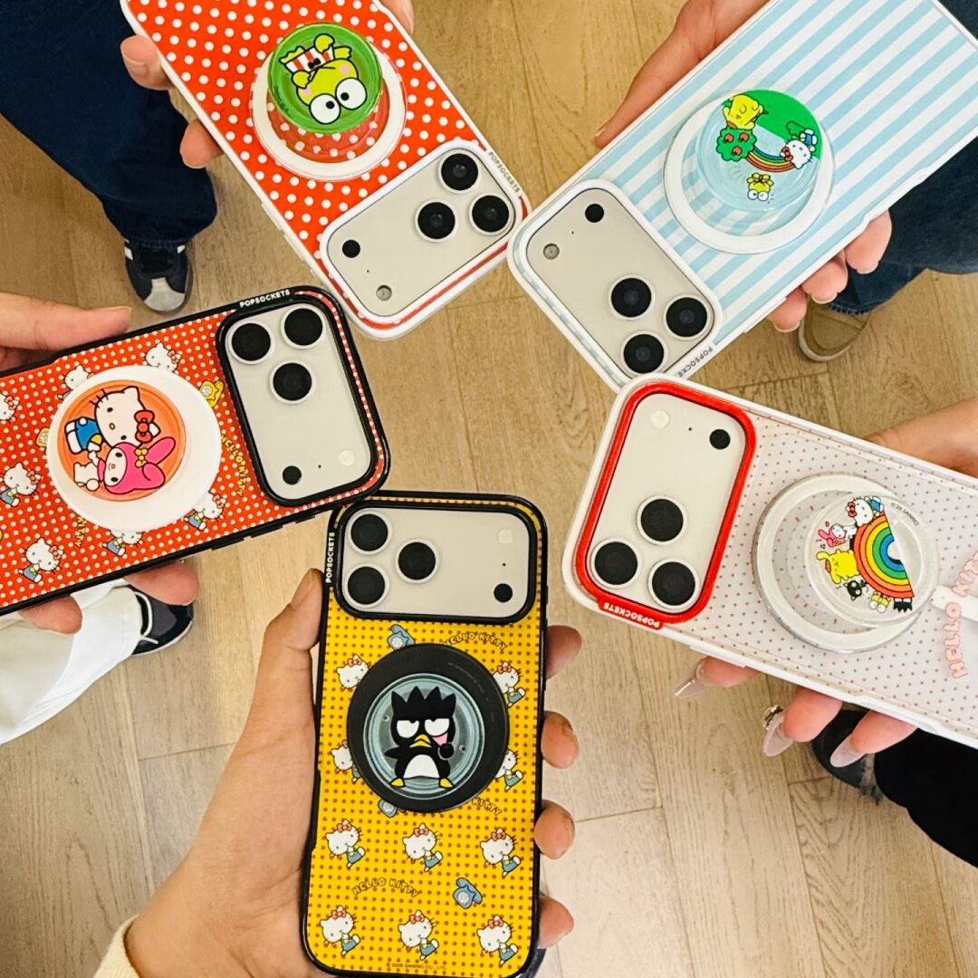 【新HelloKitty联名-泡泡骚强磁吸手机壳】美味零食坐坐KT罐头软糖袋磁吸支架适用于iphone16promax苹果15Pro