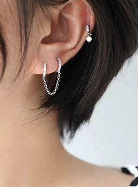 One PCS Hot Sale Two Hole Piercing Earrings for Women