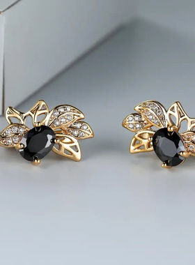 Shein Personality Flower Earrings Petal Flower Temperament