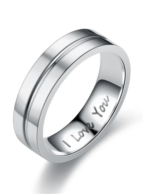 Fashion Stainless Steel Couple Engagement Rings For Women