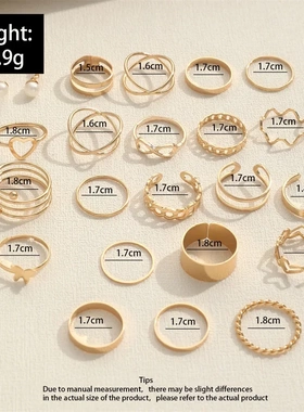 Fashion Geometric Knuckle Rings Set For Women Butterfly