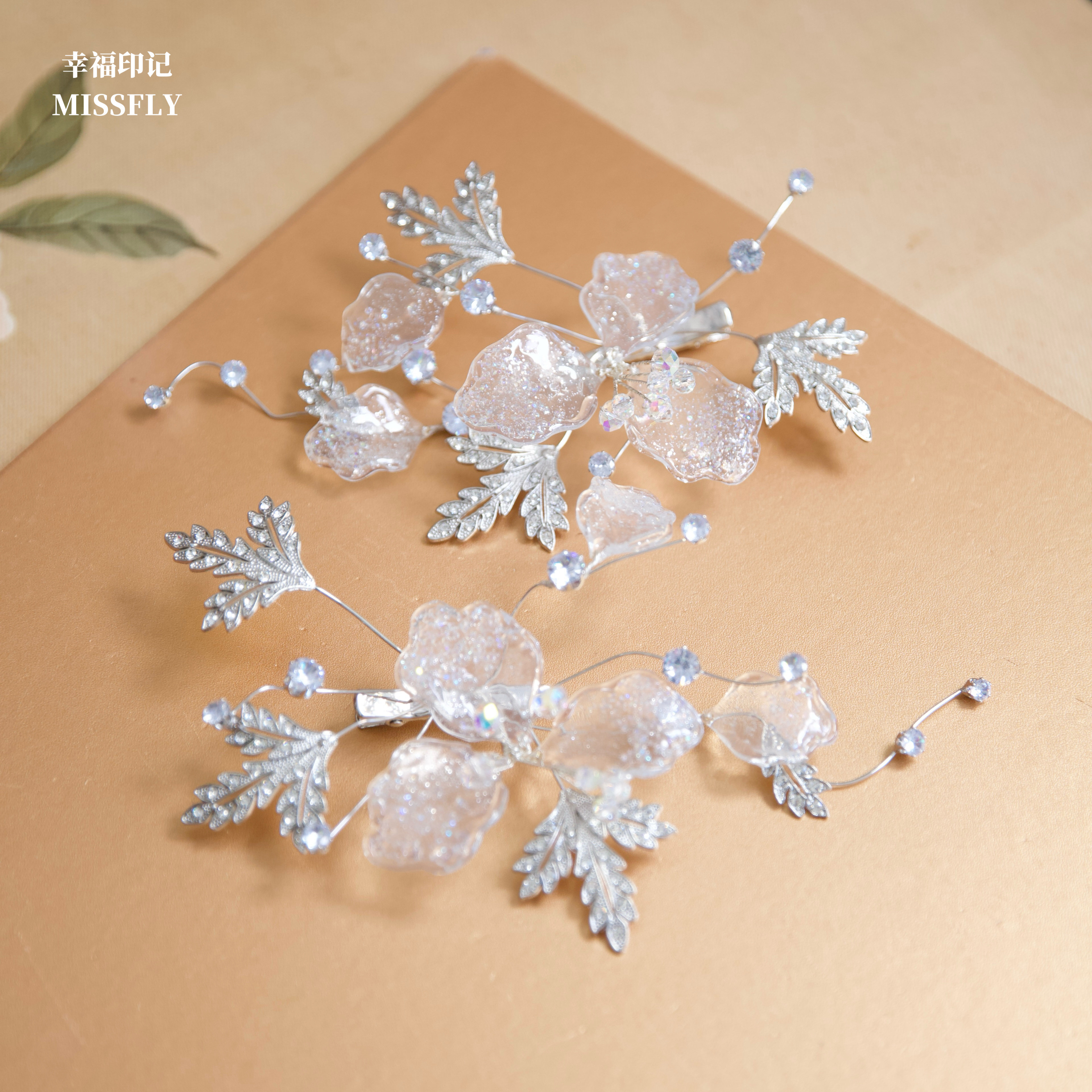 新娘婚礼结婚水钻水凝胶叠戴对夹发夹边夹头饰发饰婚纱礼服配饰品,淘宝优惠券,粉丝福利购,淘宝优惠卷