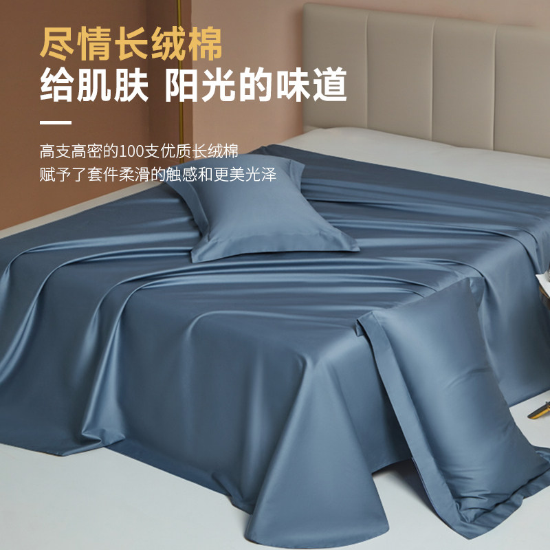 A类100支床单单件纯棉全棉纯色单人150x200双人贡缎1.8米被单定制,淘宝优惠券,粉丝福利购,淘宝优惠卷