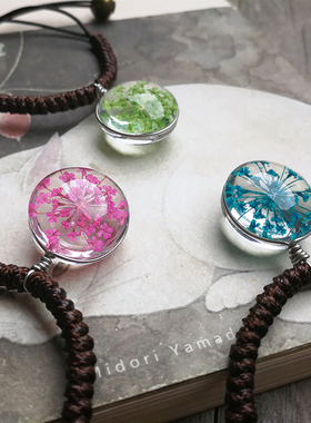 清新文艺植物干花标本幸运四叶草