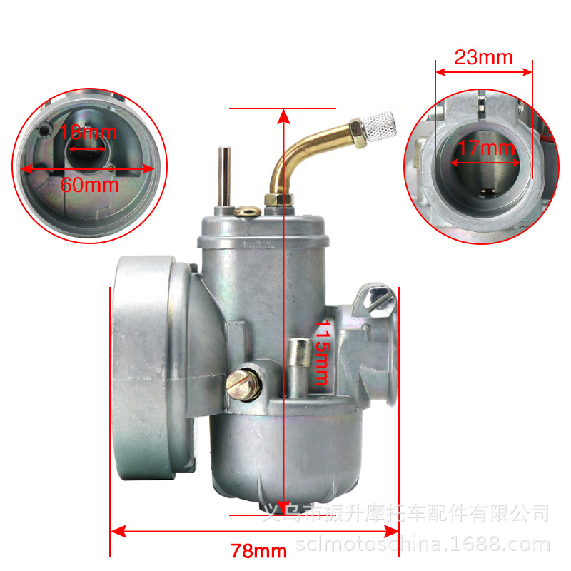 摩托车化油器 BING Puch 17mm 1/17/54 MONZA IMOLA Carburetor - 图2