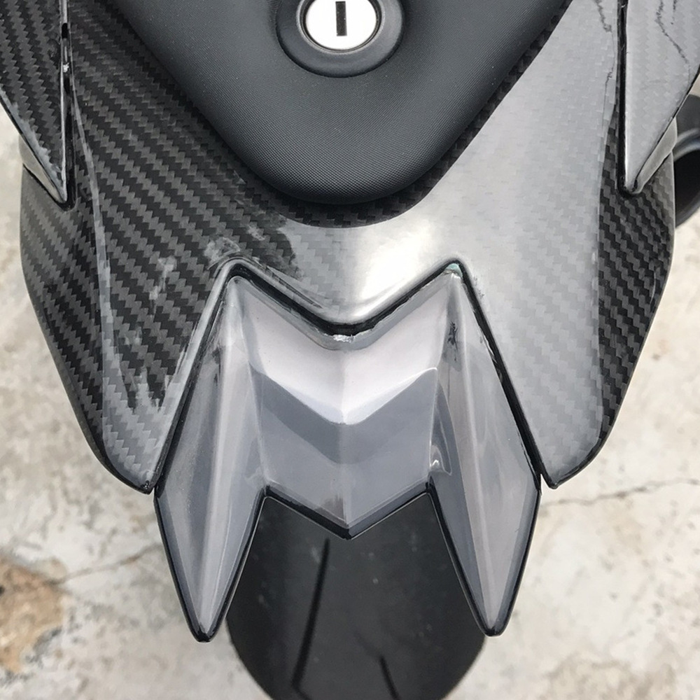 适用宝马改装bmw s1000rr外壳全套碳纤维后座灯罩K12 15-18年车用 - 图0