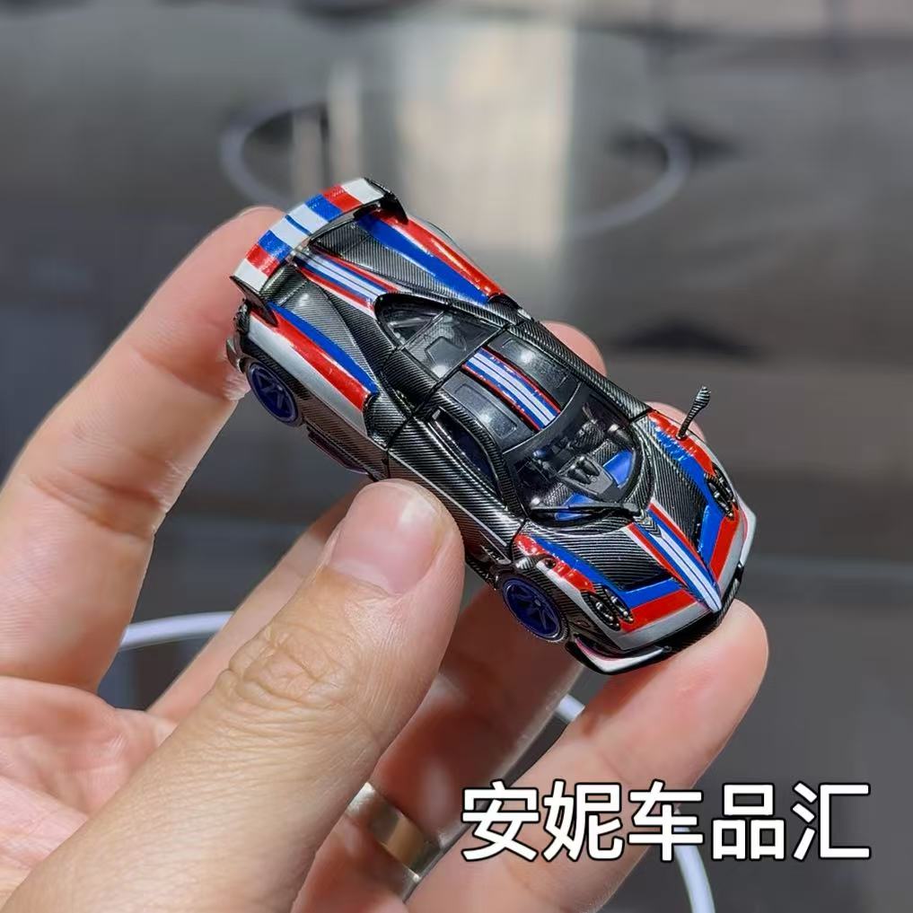 1/64 车魔王 HEC北展 R34 T1 R35 奥特曼 帕加尼华雅合金汽车模型 - 图1