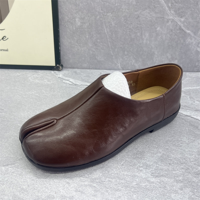 2026春季休闲真皮分趾深口单鞋女一脚蹬平底懒人鞋软底博肯豆豆鞋,淘宝优惠券,粉丝福利购,淘宝优惠卷