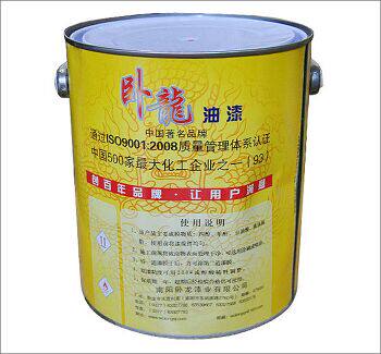 卧龙油漆 卧龙醇酸防锈漆 醇酸调和漆 磁漆 钢结构专用漆 15L - 图0