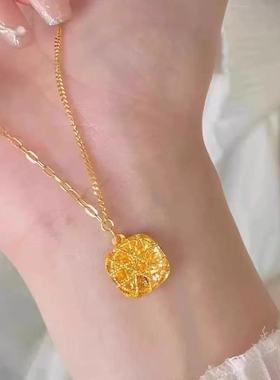 方糖镭射项链爆闪时尚轻奢女百搭锁骨链