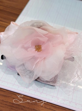 JIALI设计师AB面水晶花抓夹
