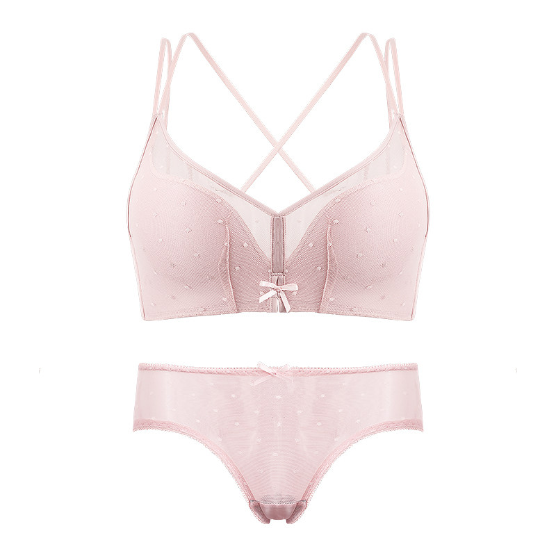 北极绒美背聚拢内心无钢圈薄款内衣 北极绒聚点文胸