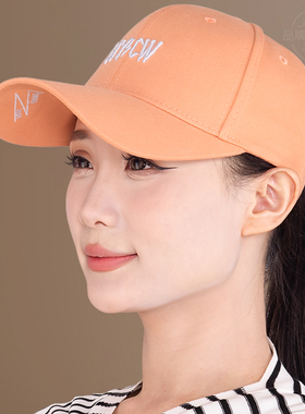 春秋款棒球帽男女同款潮流时尚百搭字母刺绣街头情侣棒球帽鸭舌帽
