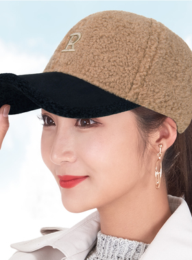 帽子女秋冬季羊羔韩版潮加绒时尚