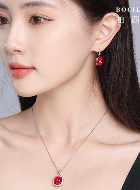 奥地利水晶s925银锁骨链女士项链