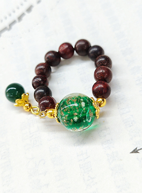 印度小叶紫檀戒指5mm国风