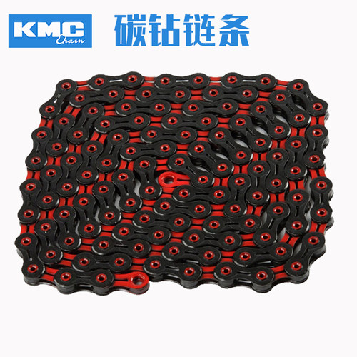 KMC山地车自行车镂空红钻黑钻碳彩色链条11速12速 X11 X12SL DLC - 图0