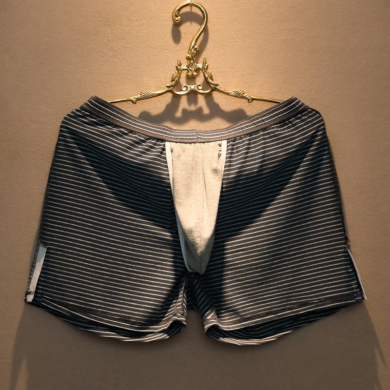 阿罗内裤男士宽松阿罗裤纯棉四角裤头男款睡裤青少年平角家居短裤,淘宝优惠券,粉丝福利购,淘宝优惠卷