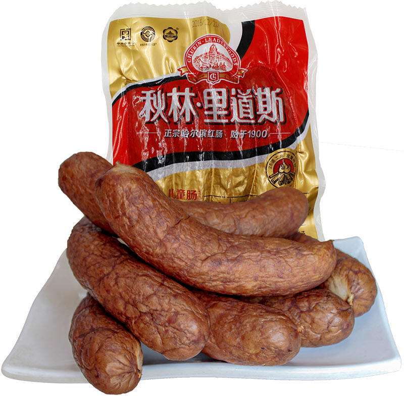 正宗秋林里道斯瘦肉哈尔滨猪儿童肠 鑫森源食品猪肉类