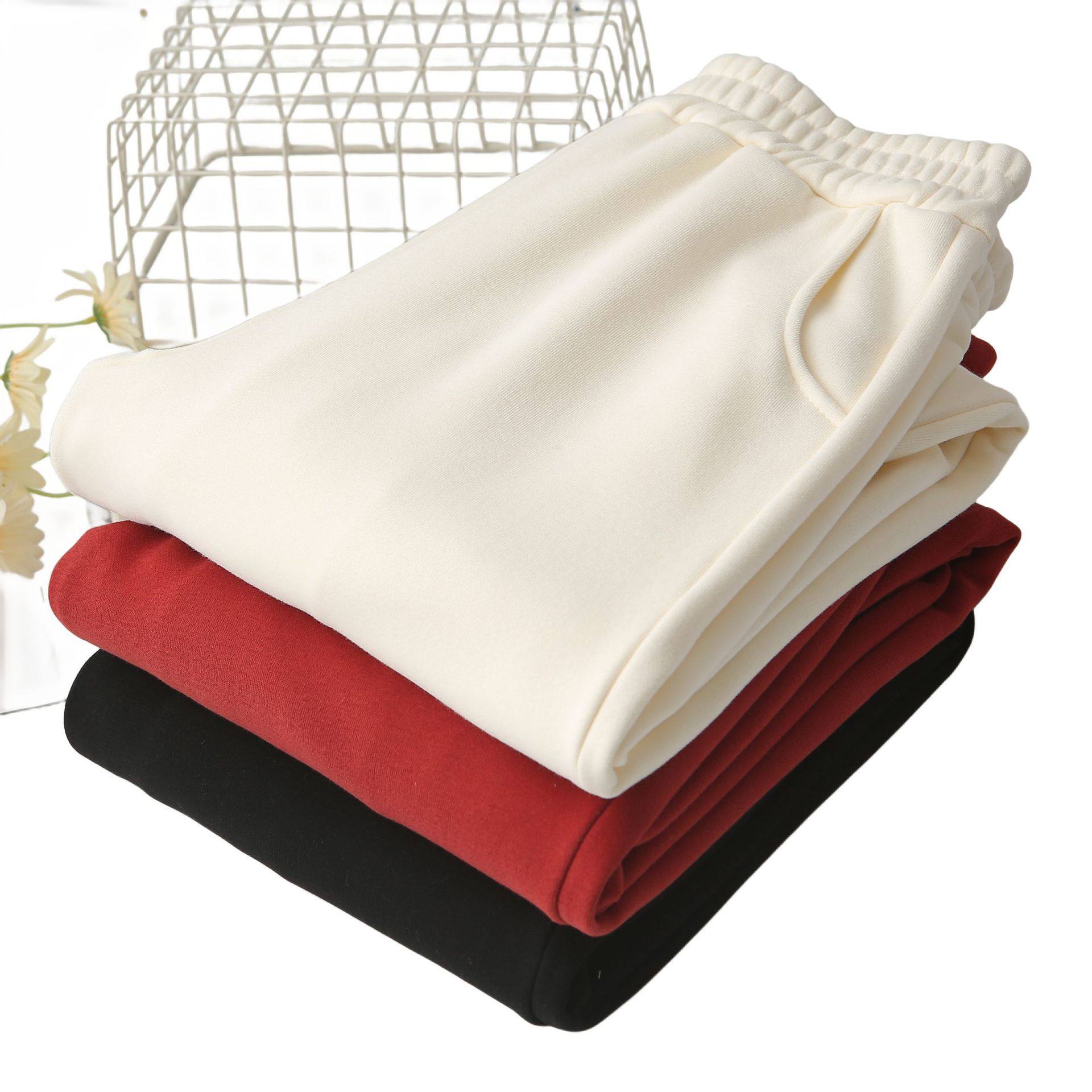 大码裤子女200斤胖mm冬季宽松显瘦加绒加厚纯色小脚萝卜哈伦卫裤,淘宝优惠券,粉丝福利购,淘宝优惠卷