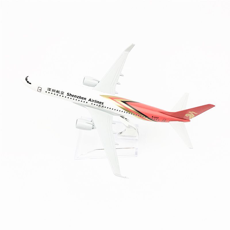 飞机模型 仿真客机 合金静态摆件 16CM-20CM中国深圳航空 波音737 - 图3