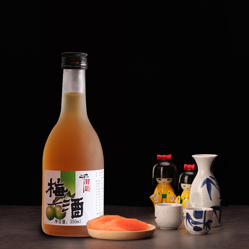 日式梅酒千贺寿梅子酒果酒女士酒青梅酒350ml*4好喝容易醉的酒 - 图1