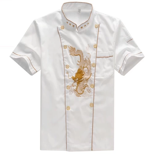 Летний дышащий демисезонный лонгслив для работы, рабочая одежда, короткий рукав, китайский стиль