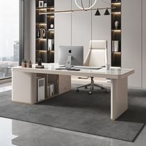 Light Lavish Rockboard Corner Desk Home Book House Modern Minimalist Designer Bench Light Extravagant Computer Desk