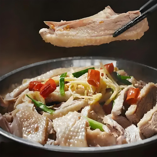 周道鹅馆肉汤分离固始鹅块鹅杂火锅固始土特产汗鹅块大份600g鹅肉 - 图2