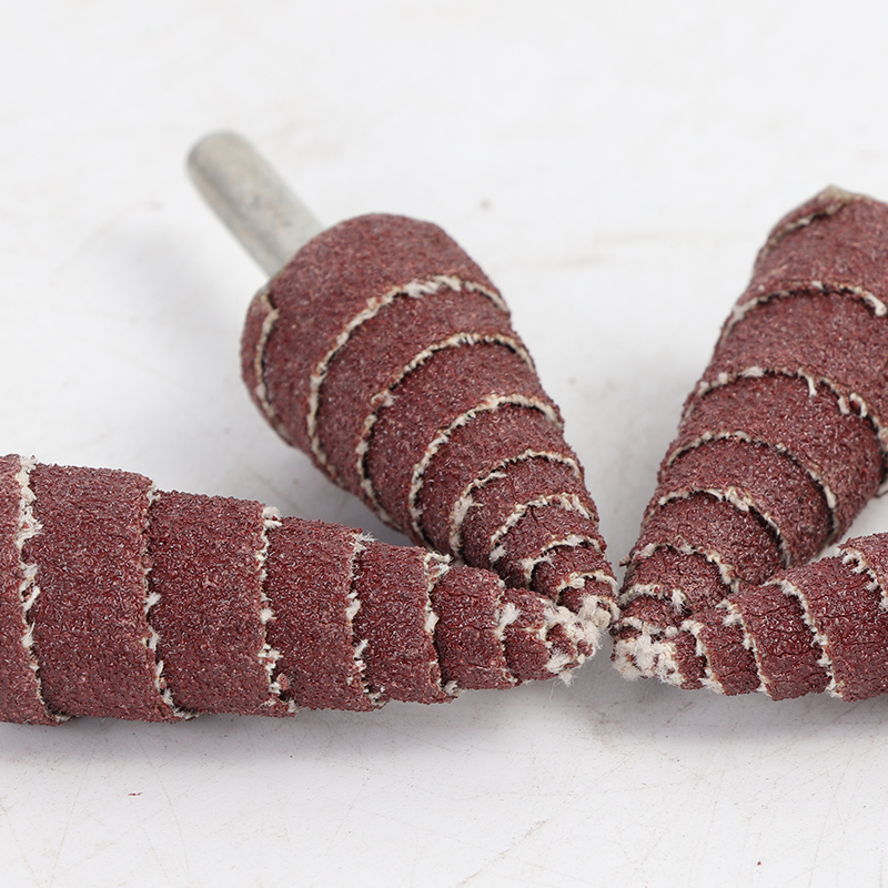 Polishing wheel with handle, abrasive cloth grinding head