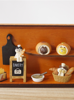 杂货日式小猫咪咖啡厅摆件