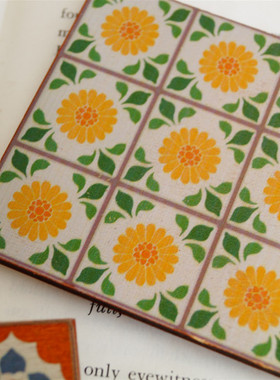 猫部杂货日式花色木地板各种摆件