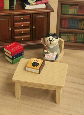 日式猫咪创意书房摆件