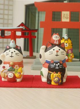 杂货日式纳福招财猫小摆件