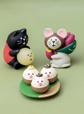 可爱小猫摆件潮玩公仔车饰