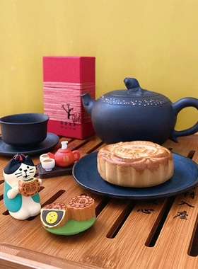 赏月中秋小摆件合成树脂可爱