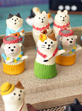 猫部杂货同款夏威夷度假沙滩摆件